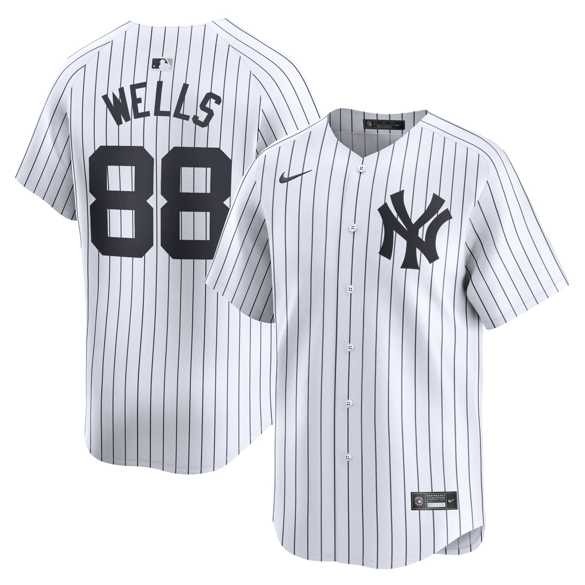 Austin Wells New York Yankees Home Limited Player Baseball Jersey - White