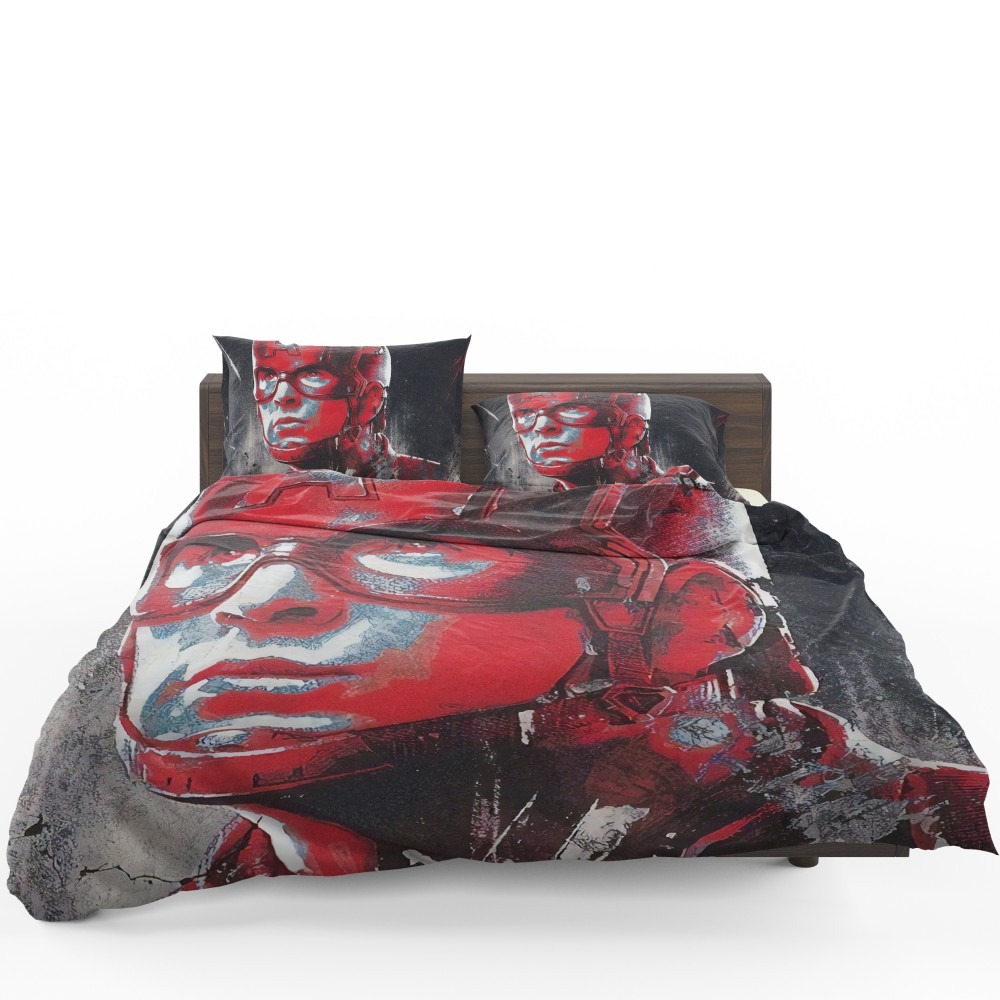 Avengers Endgame Movie Captain America Chris Evans Bedding Set - Custom Bedding Set