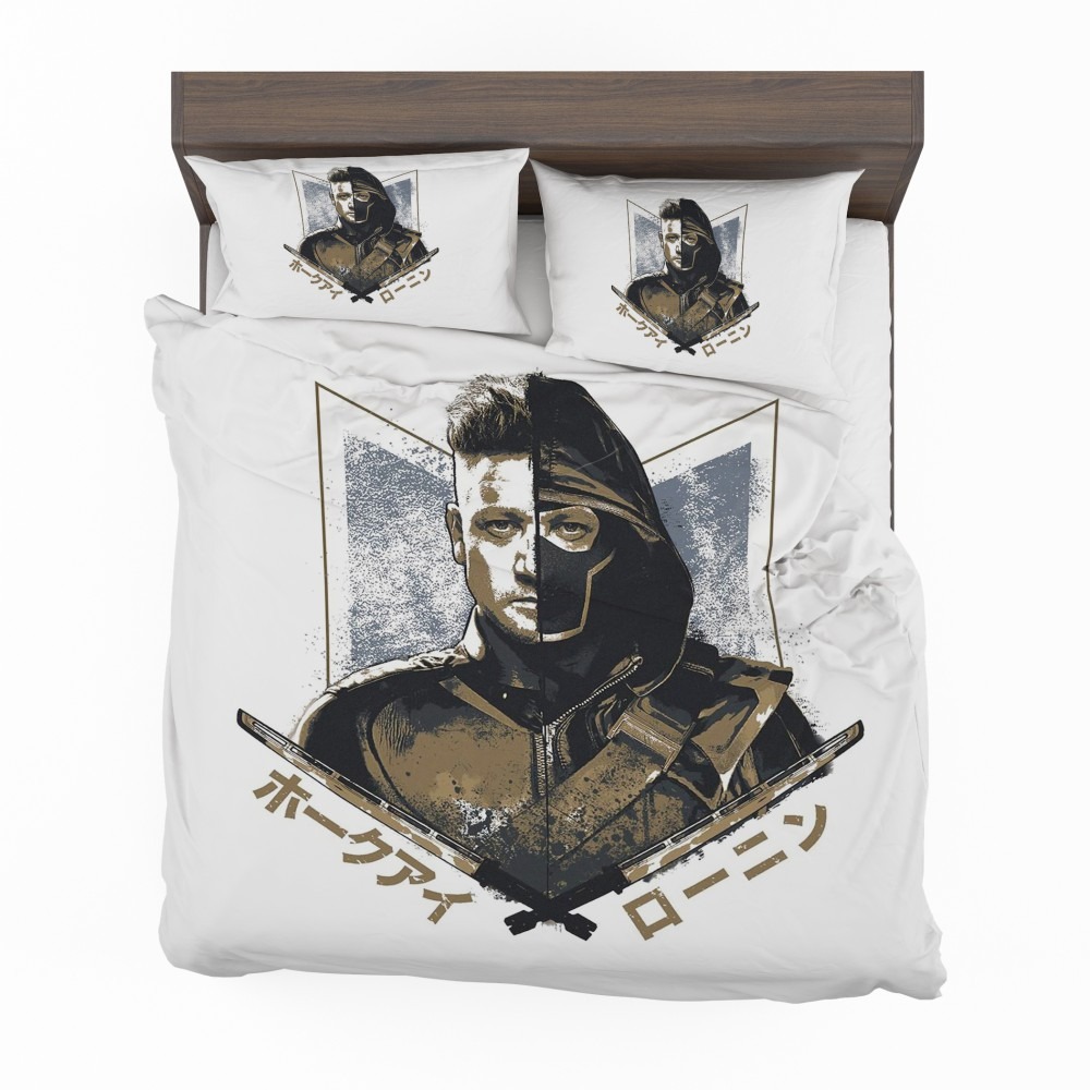 Alternative view of Avengers Endgame Movie Hawkeye Jeremy Renner Bedding Set - Custom Bedding Set