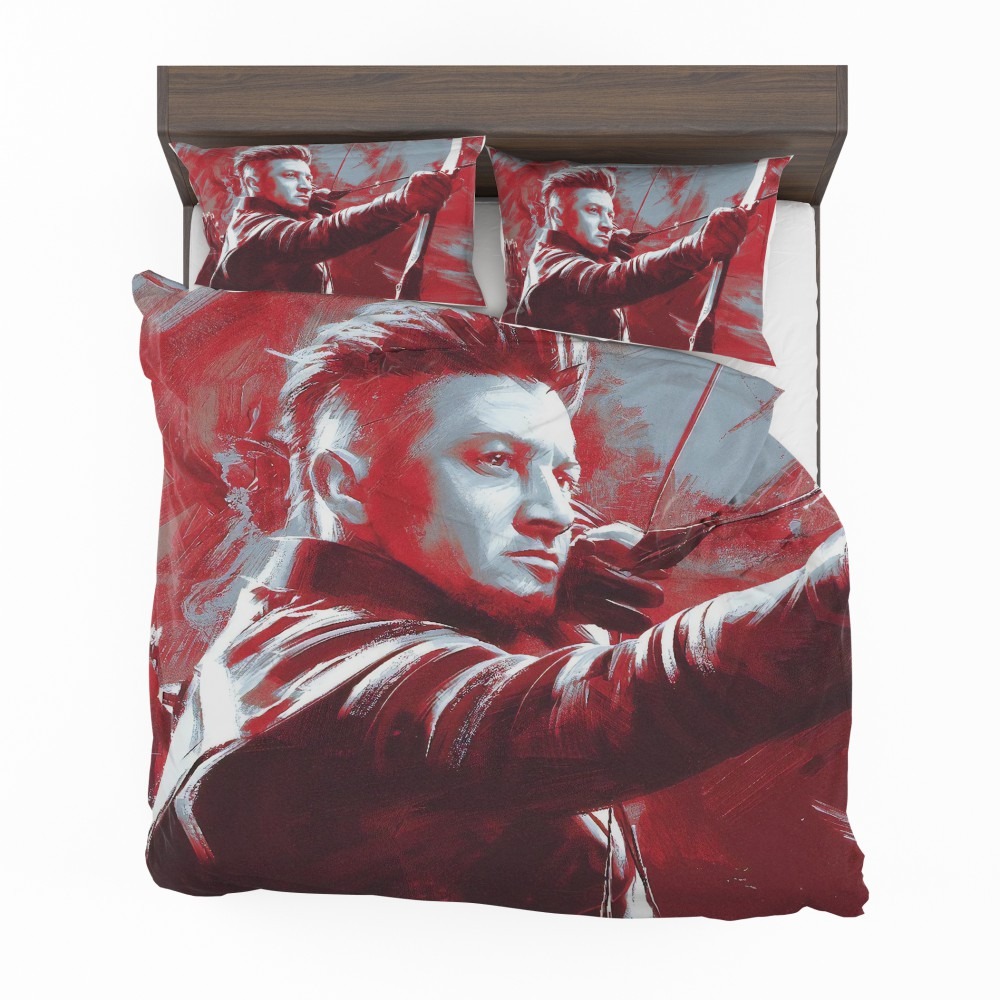 Alternative view of Avengers Endgame Movie Hawkeye Jeremy Renner MCU Bedding Set - Custom Bedding Set