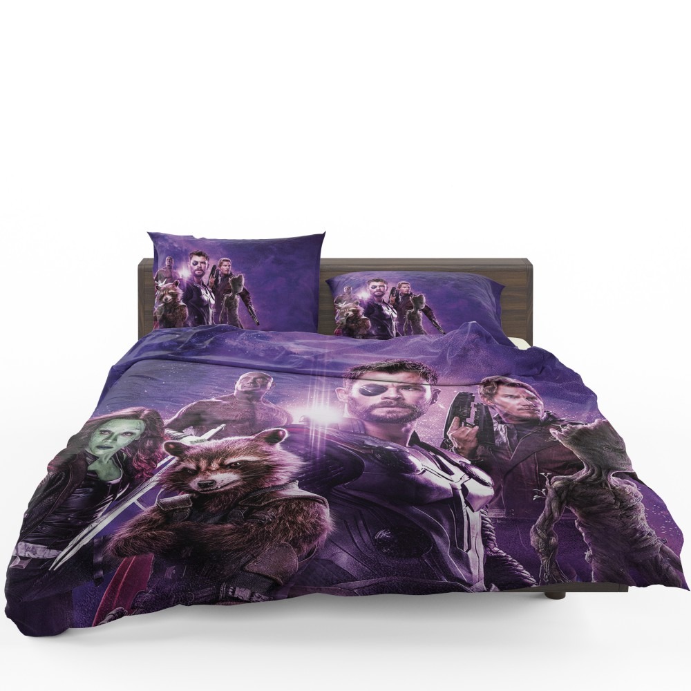 Avengers Infinity War Drax The Destroyer Star Lord Gamora Thor Groot Rocket Raccoon Bedding Set - Custom Bedding Set