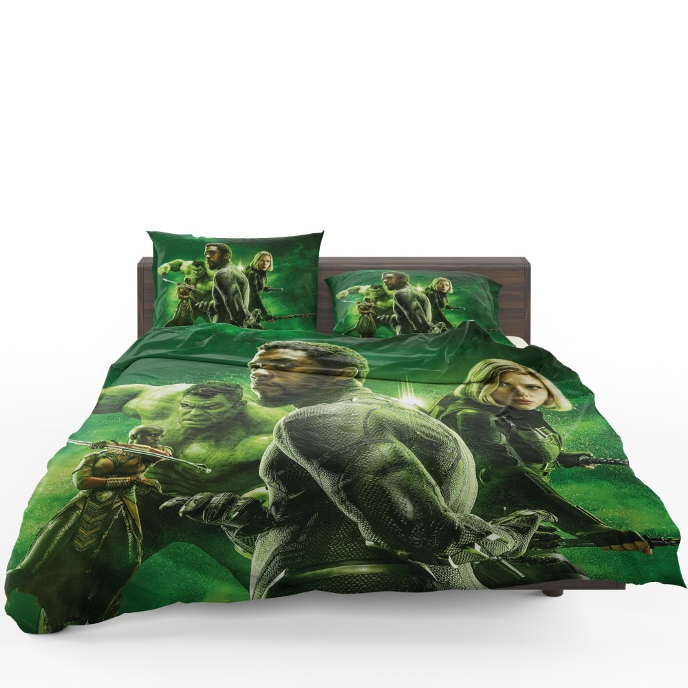 Avengers Infinity War Okoye Black Panther Black Widow Hulk Bedding Set - Custom Bedding Set