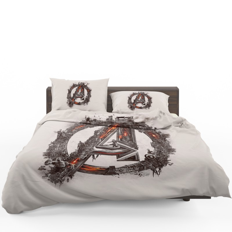 Avengers Logo Print Bedding Set - Custom Bedding Set
