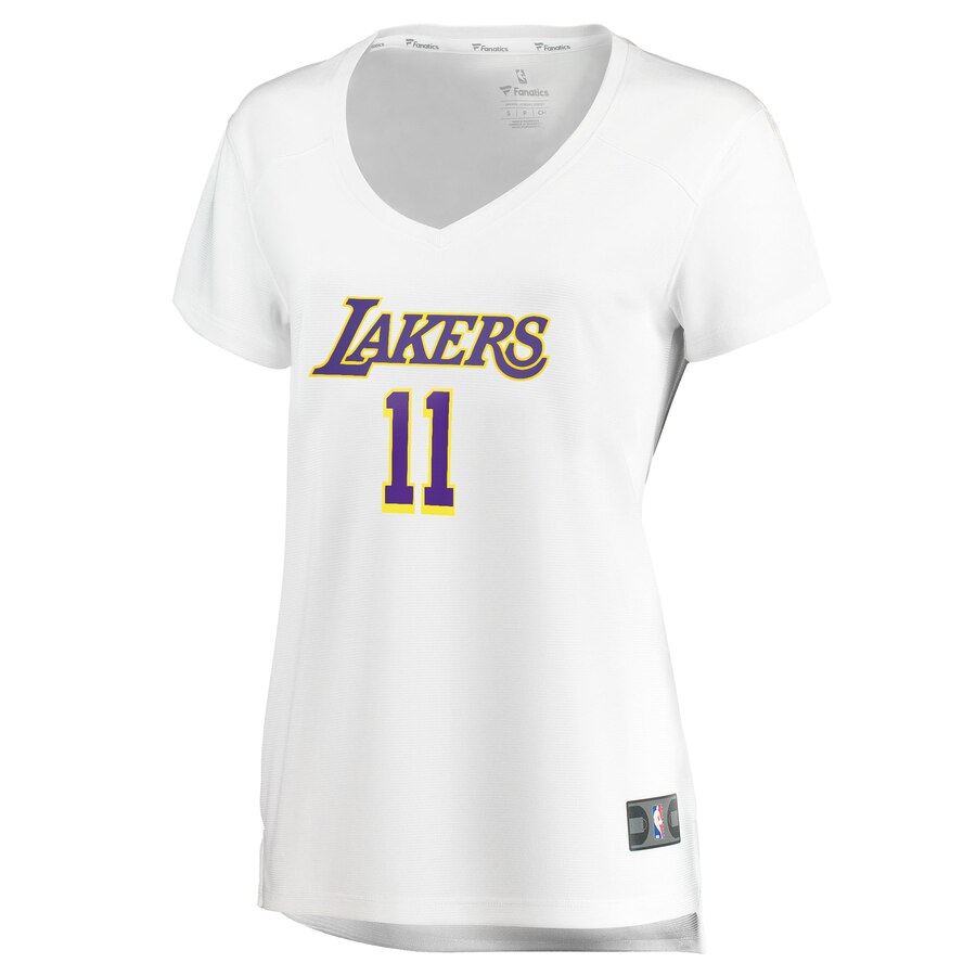 Alternative view of Avery Bradley Los Angeles Lakers Fanatics Branded Women's Fast Break Replica Player Basketball Jersey - Association Edition - White