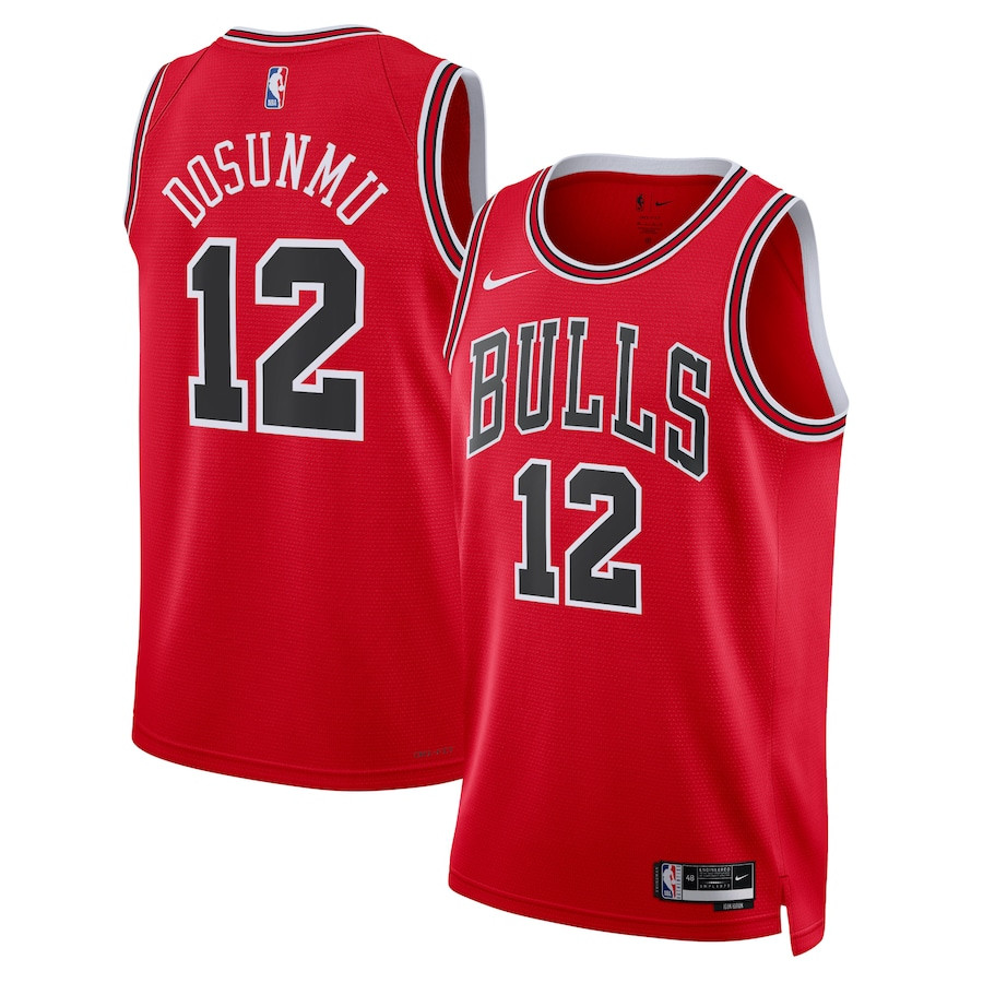 Ayo Dosunmu 12 Chicago Bulls Unisex Swingman Jersey - Icon Edition - Red - JS929 