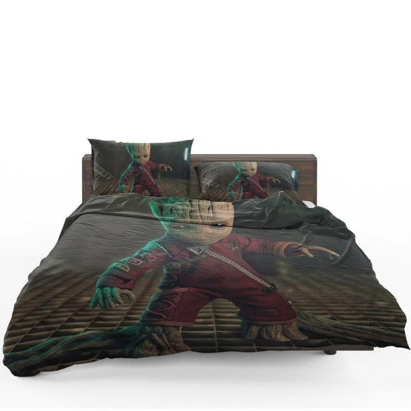 Baby Groot In Guardians Of The Galaxy Vol 2 Movie Bedding Set - Custom Bedding Set