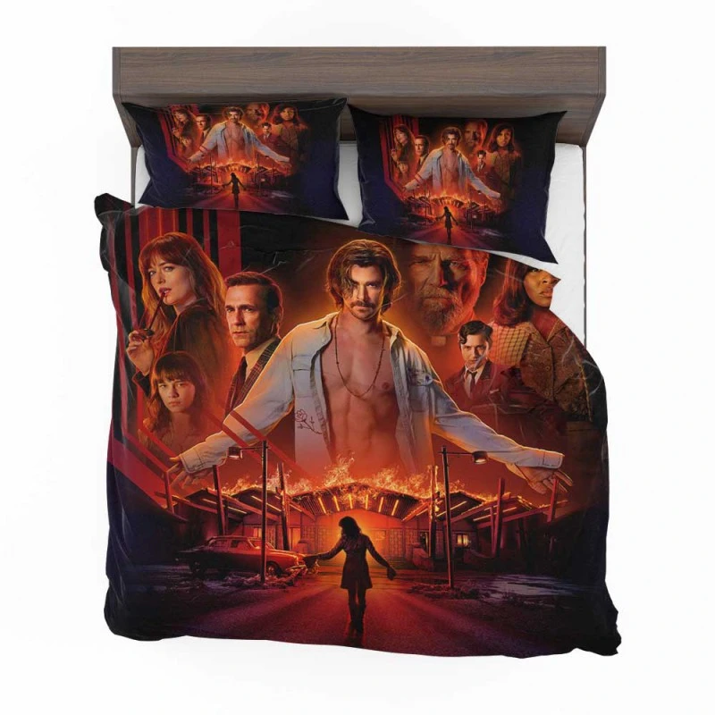 Alternative view of Bad Times At The El Royale Movie Chris Hemsworth Dakota Johnson Bedding Set - Custom Bedding Set