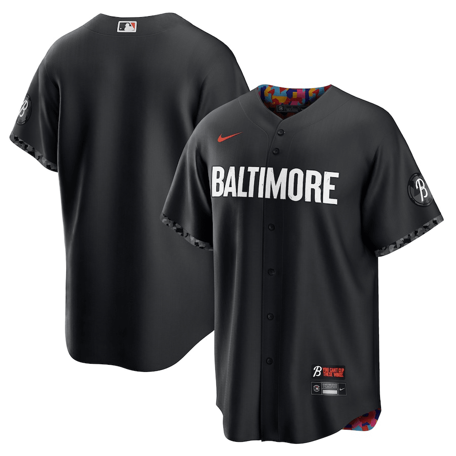 Baltimore Orioles 2023 City Connect Men Baseball Jersey - Black