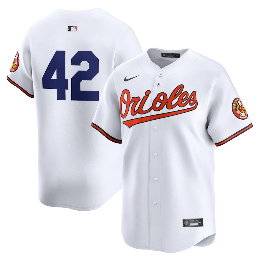 Baltimore Orioles 2024 Jackie Robinson Day Home Men Limited Baseball Jersey - White
