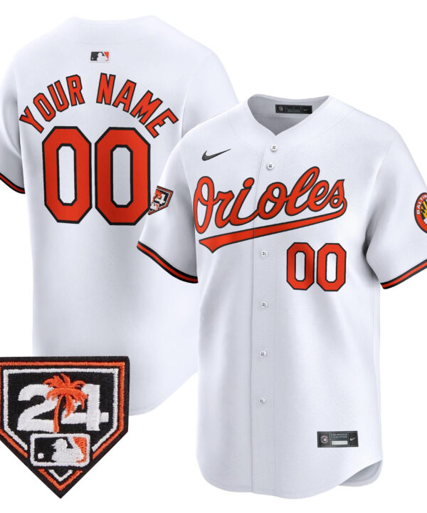 Baltimore Orioles 2024 Spring Training Patch Custom Men Jersey - White