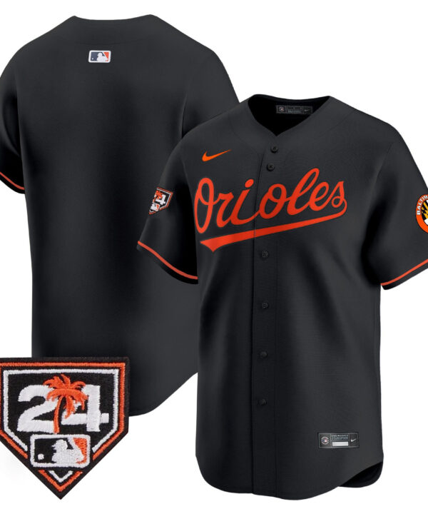 Baltimore Orioles 2024 Spring Training Patch Men Jersey - Black