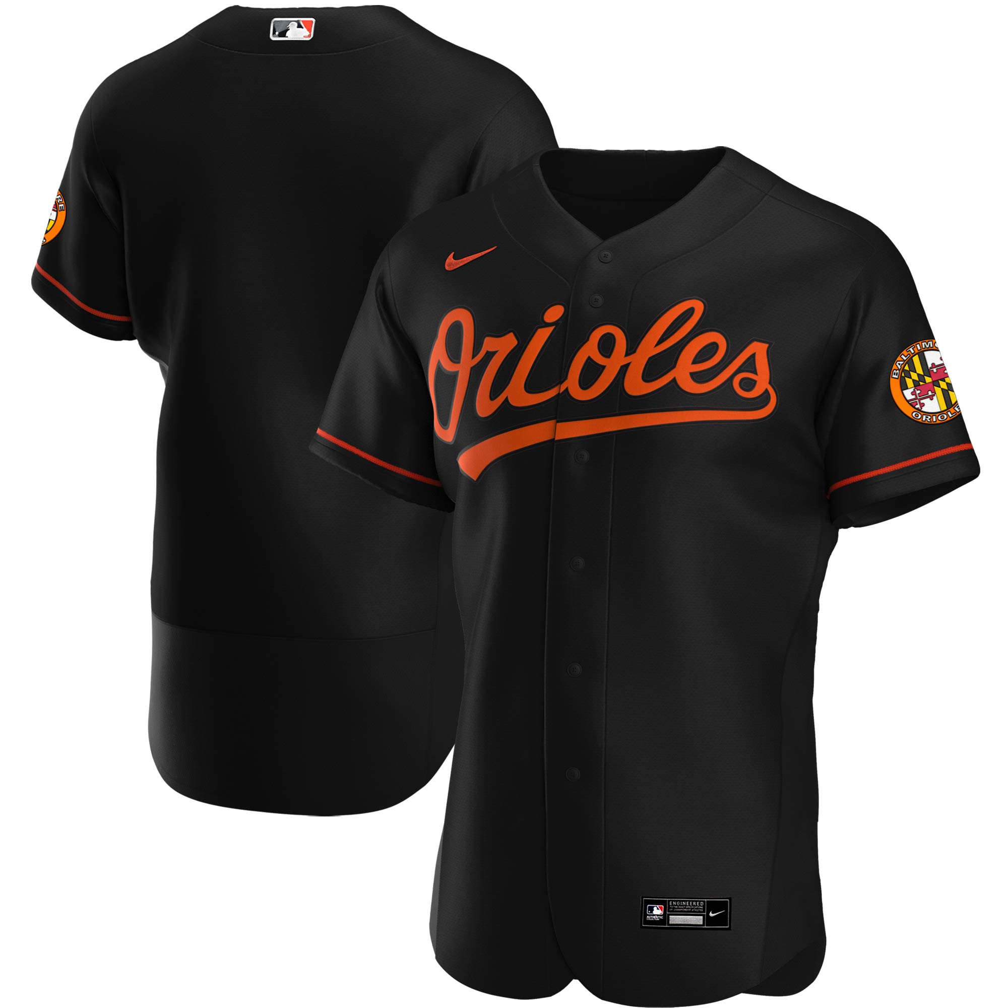 Baltimore Orioles Alternate Authentic Team Jersey - Black