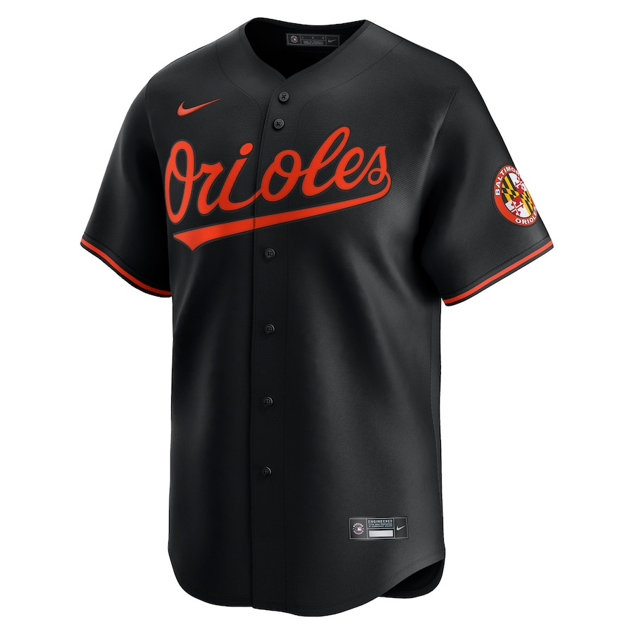 Alternative view of Baltimore Orioles Alternate Limited Men Baseball Jersey - Black