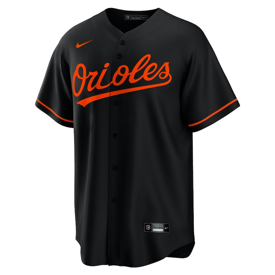 Alternative view of Baltimore Orioles Alternate Men Baseball Jersey - Black