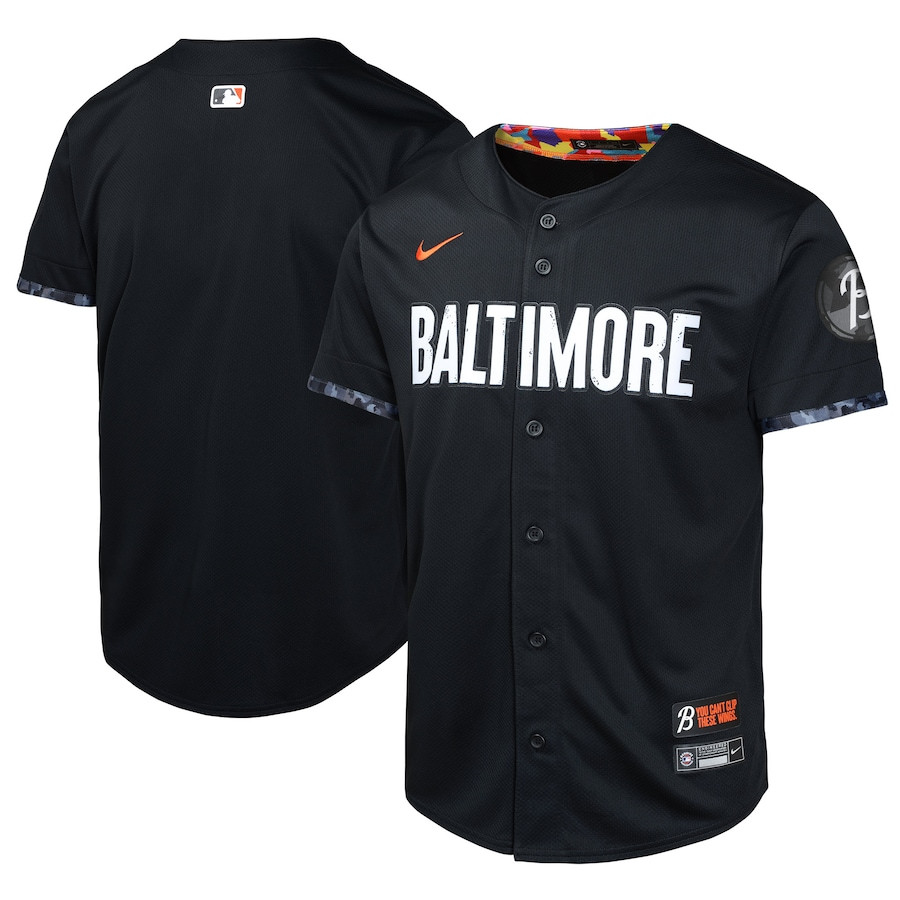 Baltimore Orioles City Connect Limited YOUTH Baseball Jersey - Black