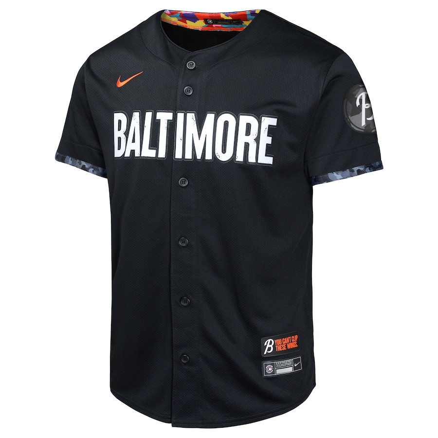 Alternative view of Baltimore Orioles City Connect Limited YOUTH Baseball Jersey - Black
