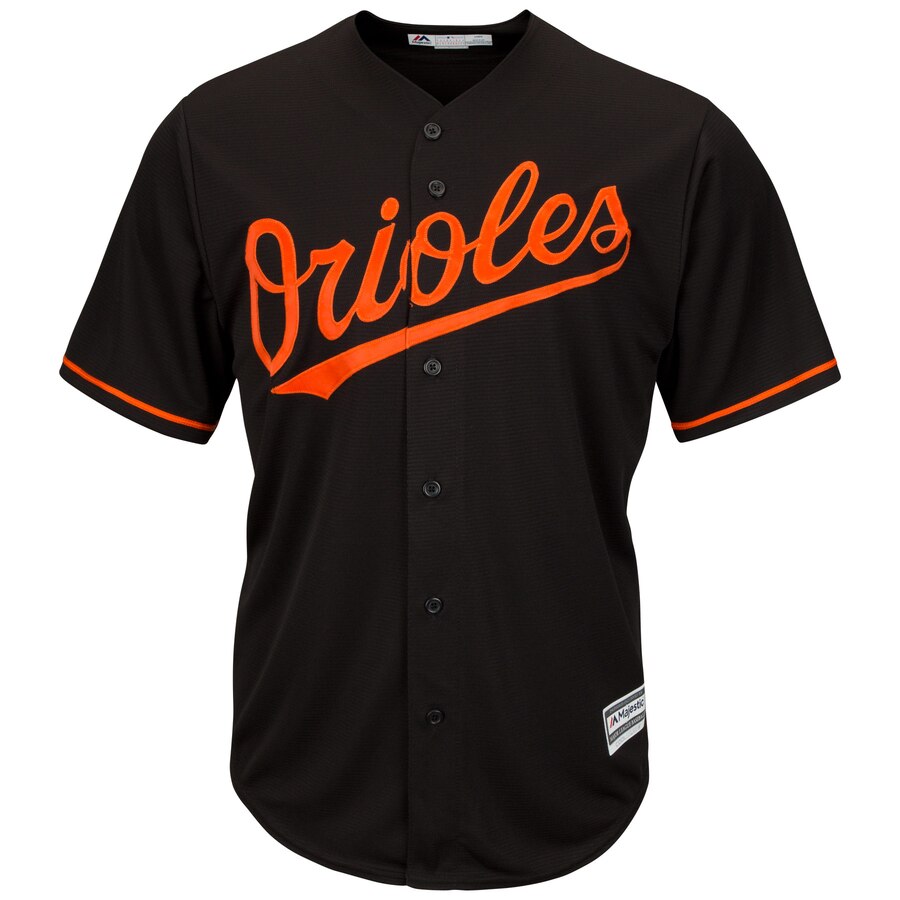 Alternative view of Baltimore Orioles Majestic Big And Tall Cool Base Team Jersey - Black