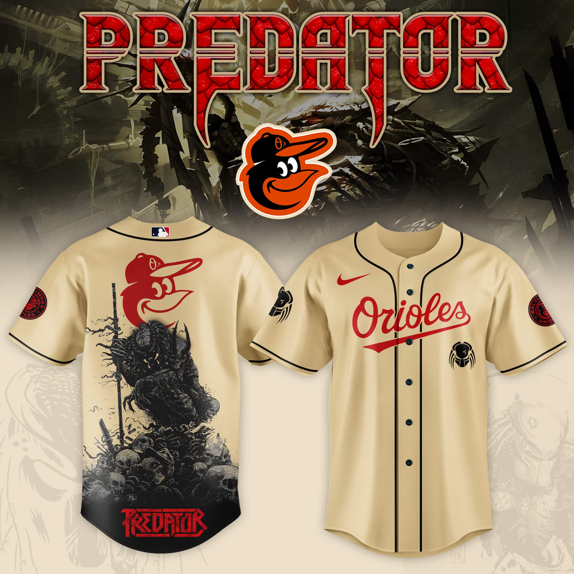 Baltimore Orioles Mlb X Predator Baseball Jersey