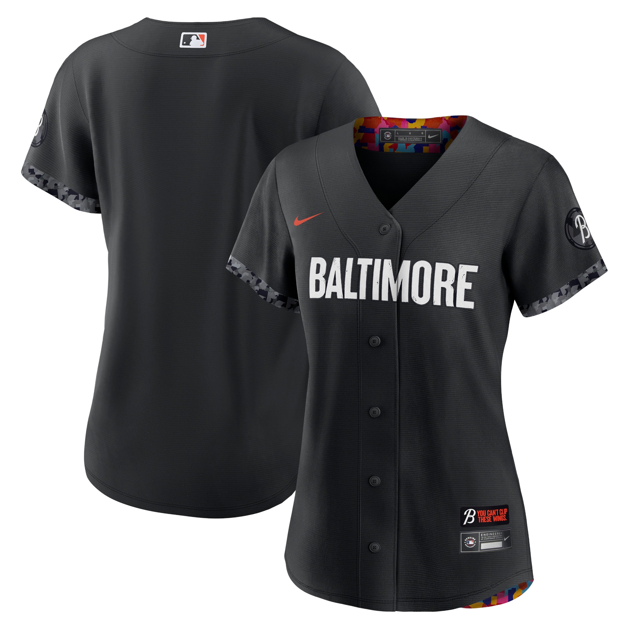 Alternative view of Baltimore Orioles Women's 2023 City Connect Replica Jersey - Black