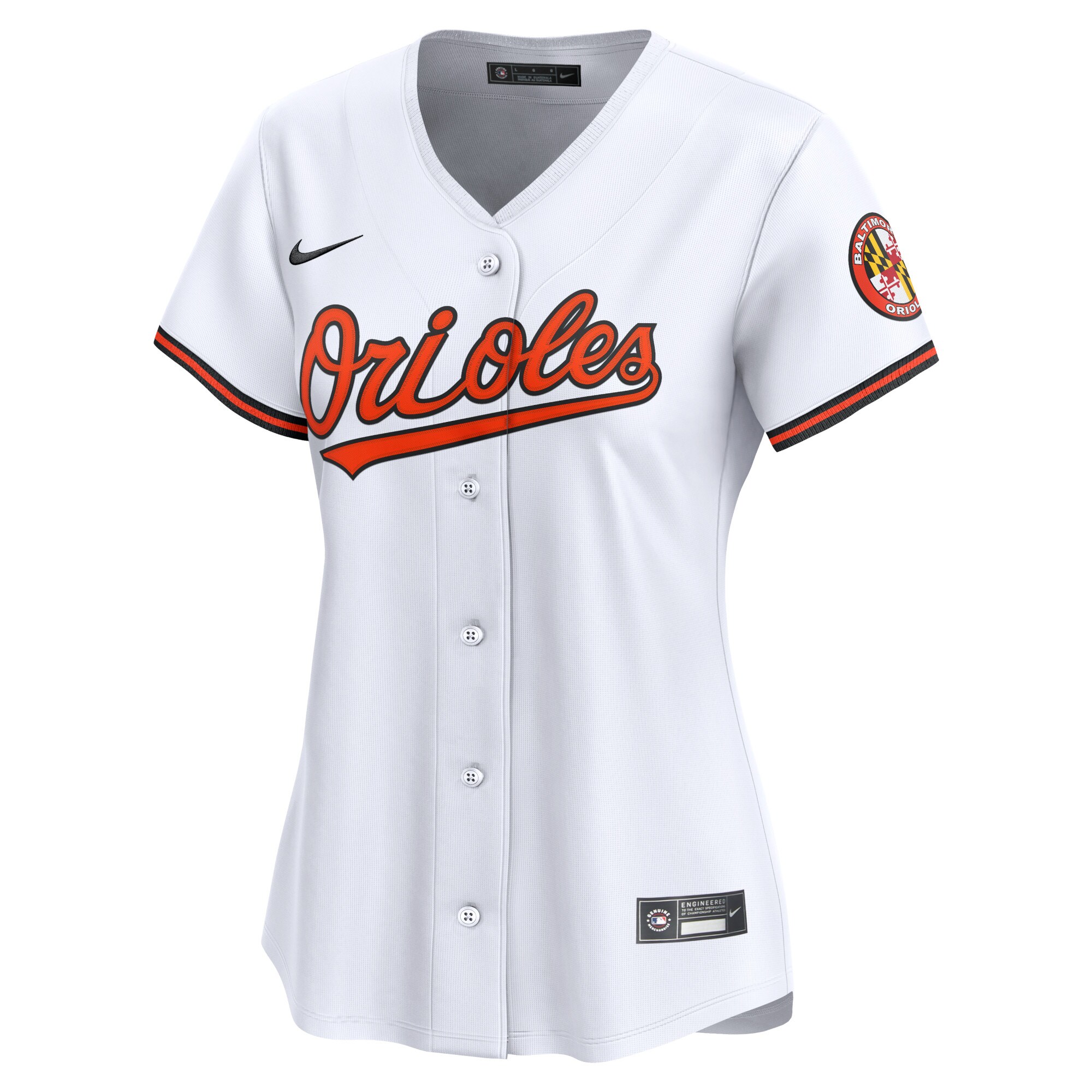 Alternative view of Baltimore Orioles Women's Home Limited Baseball Jersey - White