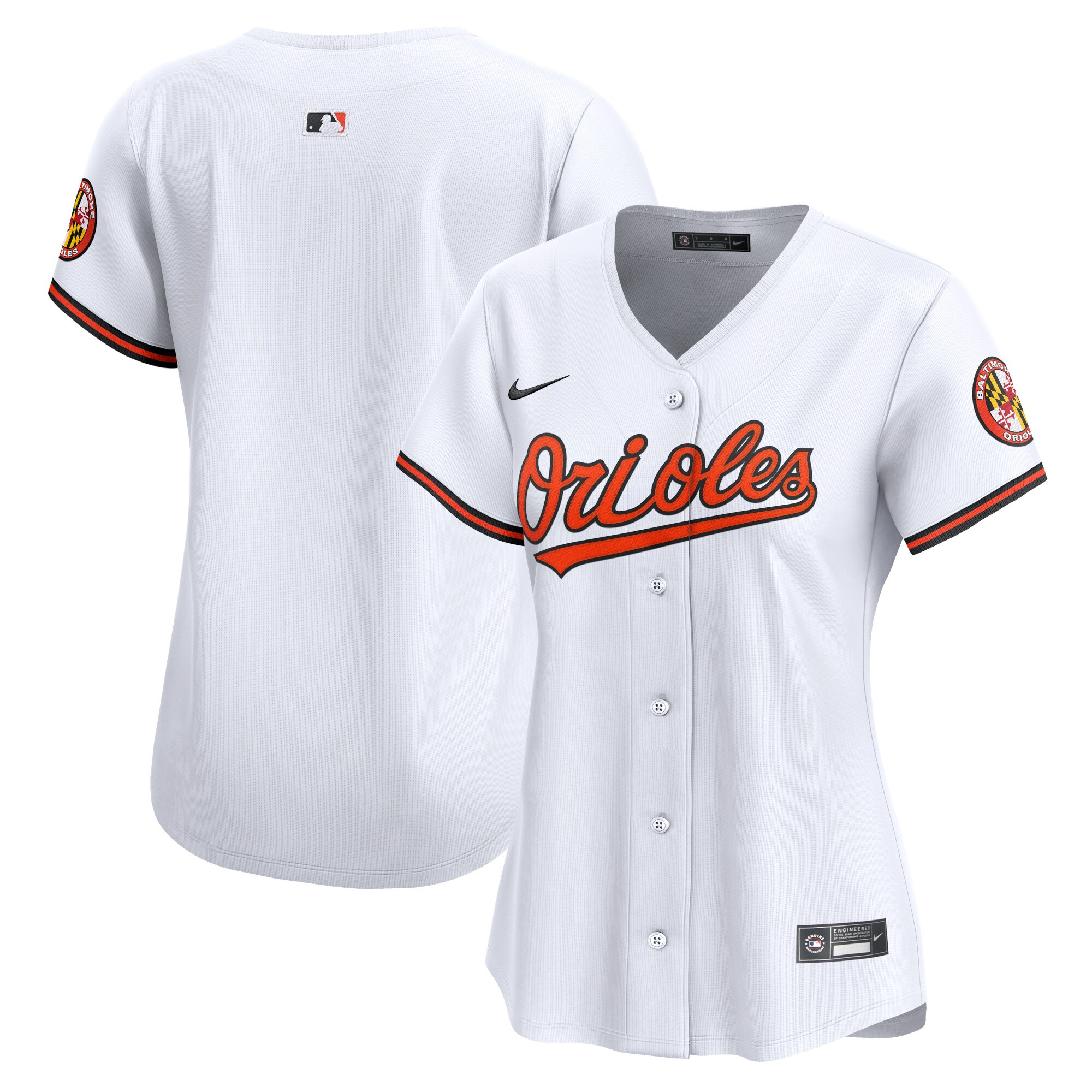 Baltimore Orioles Women's Home Limited Baseball Jersey - White