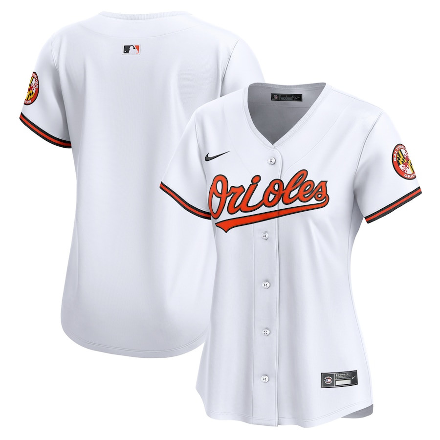 Baltimore Orioles Women's Home Limited Baseball Jersey - White