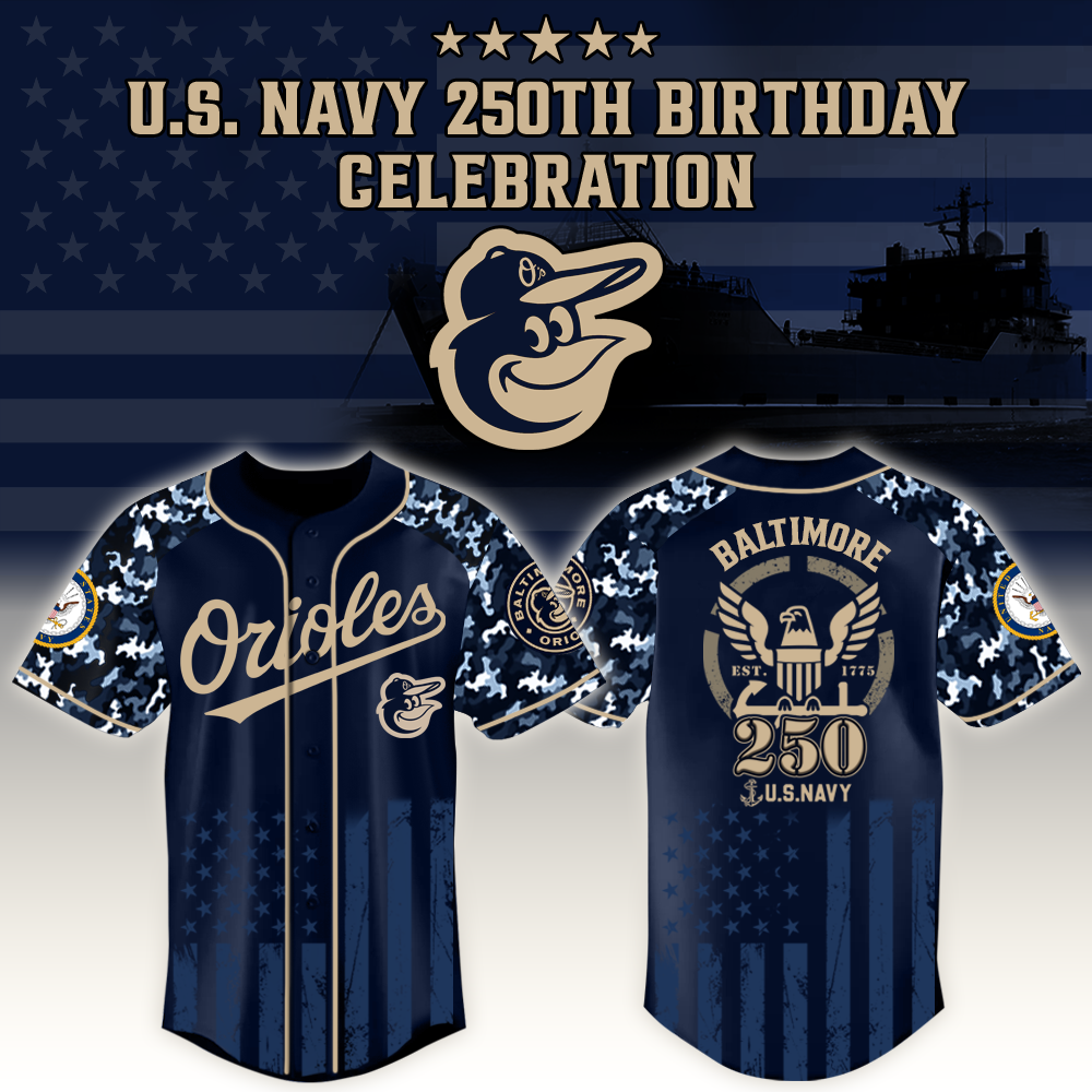 Baltimore Orioles X Mlb Honoring 250 Years Of The U.s. Navy – Mlb Baseball Jersey