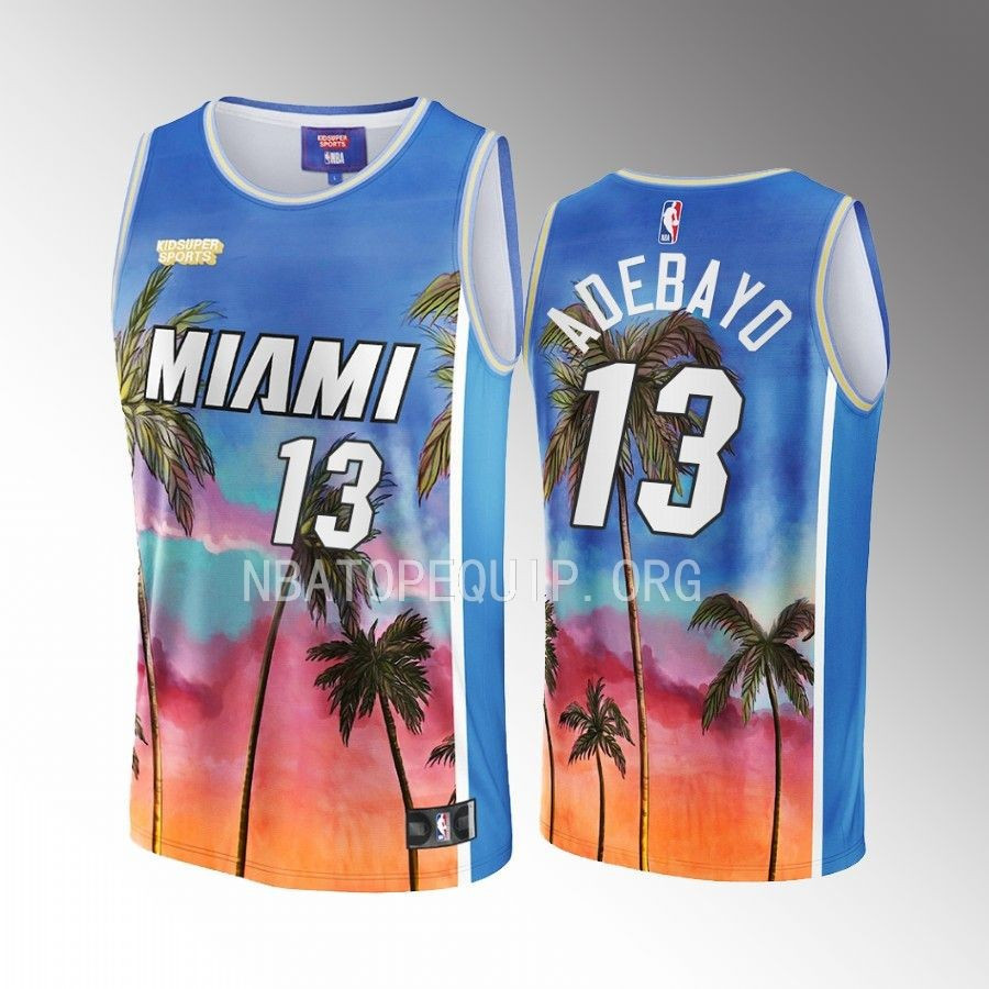 Bam Adebayo 13 Miami Heat NBA & KidSuper Studios Unisex Hometown Basketball Jersey - JS352 