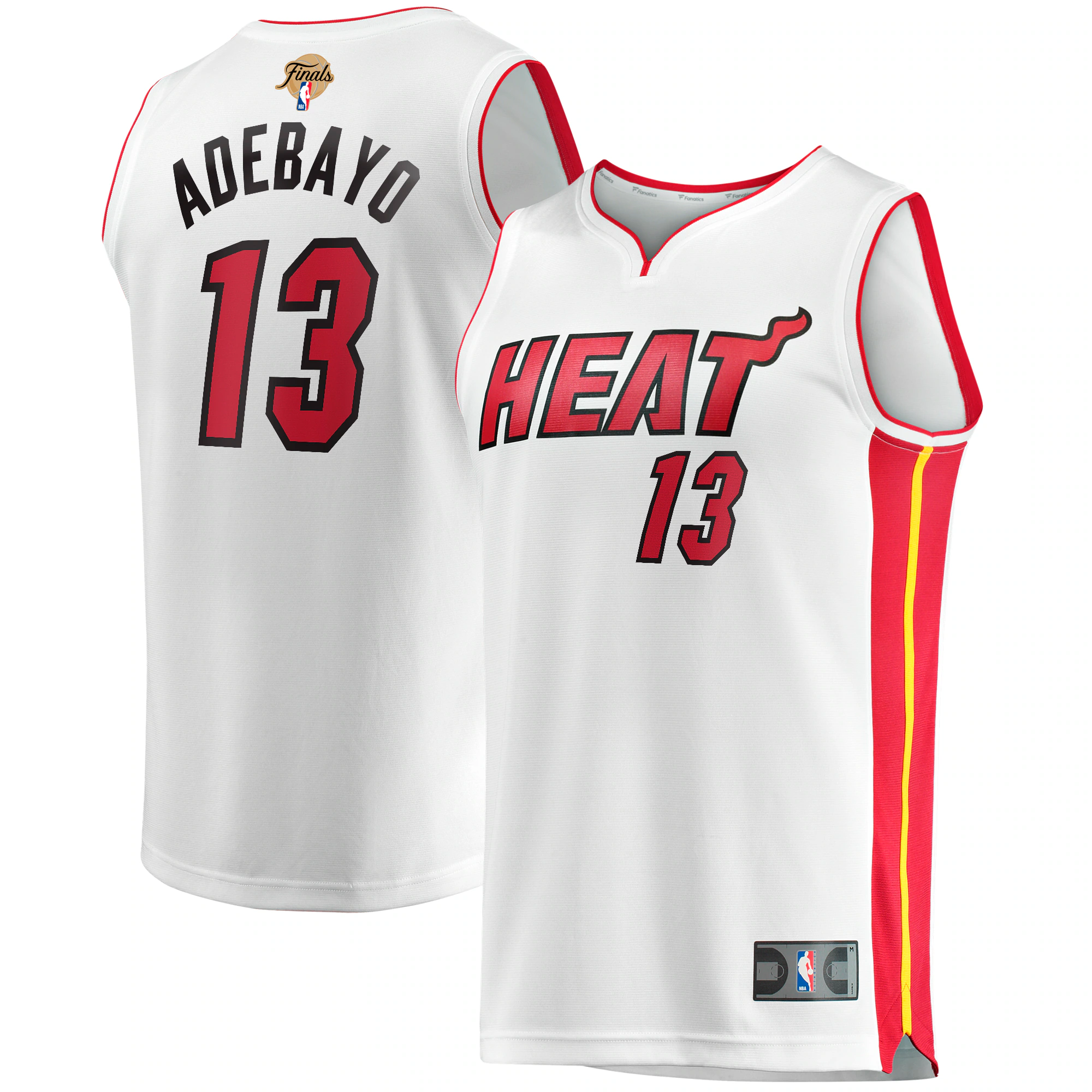 Bam Adebayo Miami Heat Fanatics Branded 2023 Nba Finals Fast Break Player Basketball Jersey - Association Edition - White