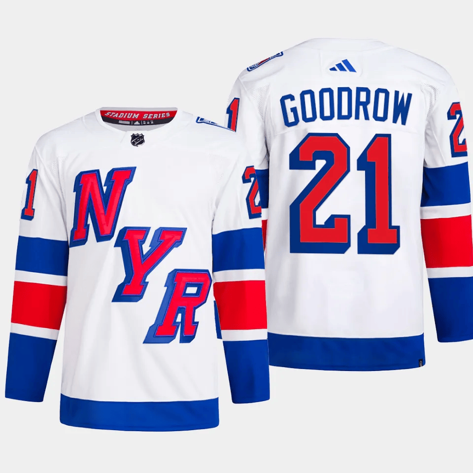 Barclay Goodrow 21 New York Rangers 2024 Stadium Series Primegreen Men Hockey Jersey - White - JS791 