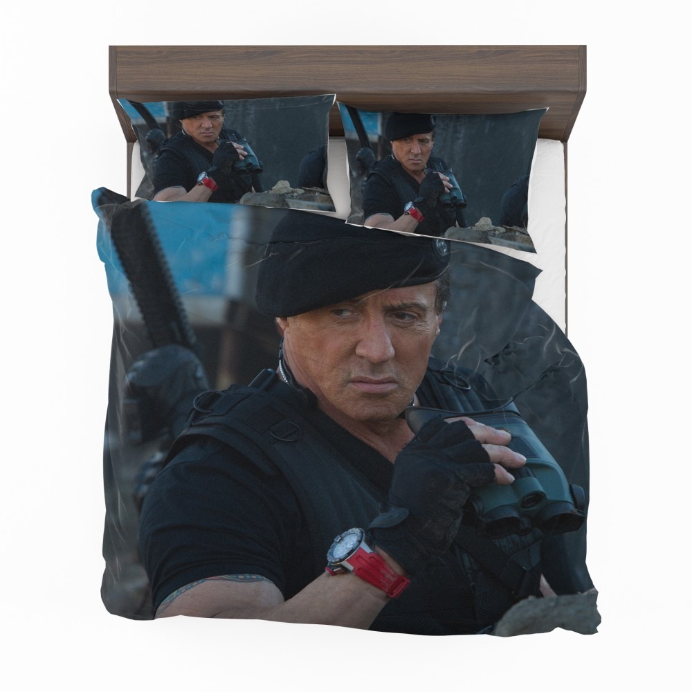 Alternative view of Barney Ross Sylvester Stallone The Expendables 3 Movie Bedding Set - Custom Bedding Set