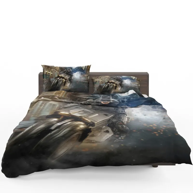 Batcycle In The Flash DC Bedding Set - Custom Bedding Set