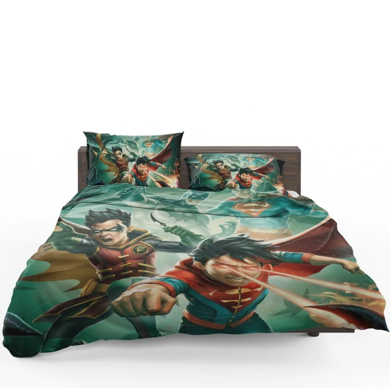 Batman And Superman Battle Of The Super Sons Movie Bedding Set - Custom Bedding Set