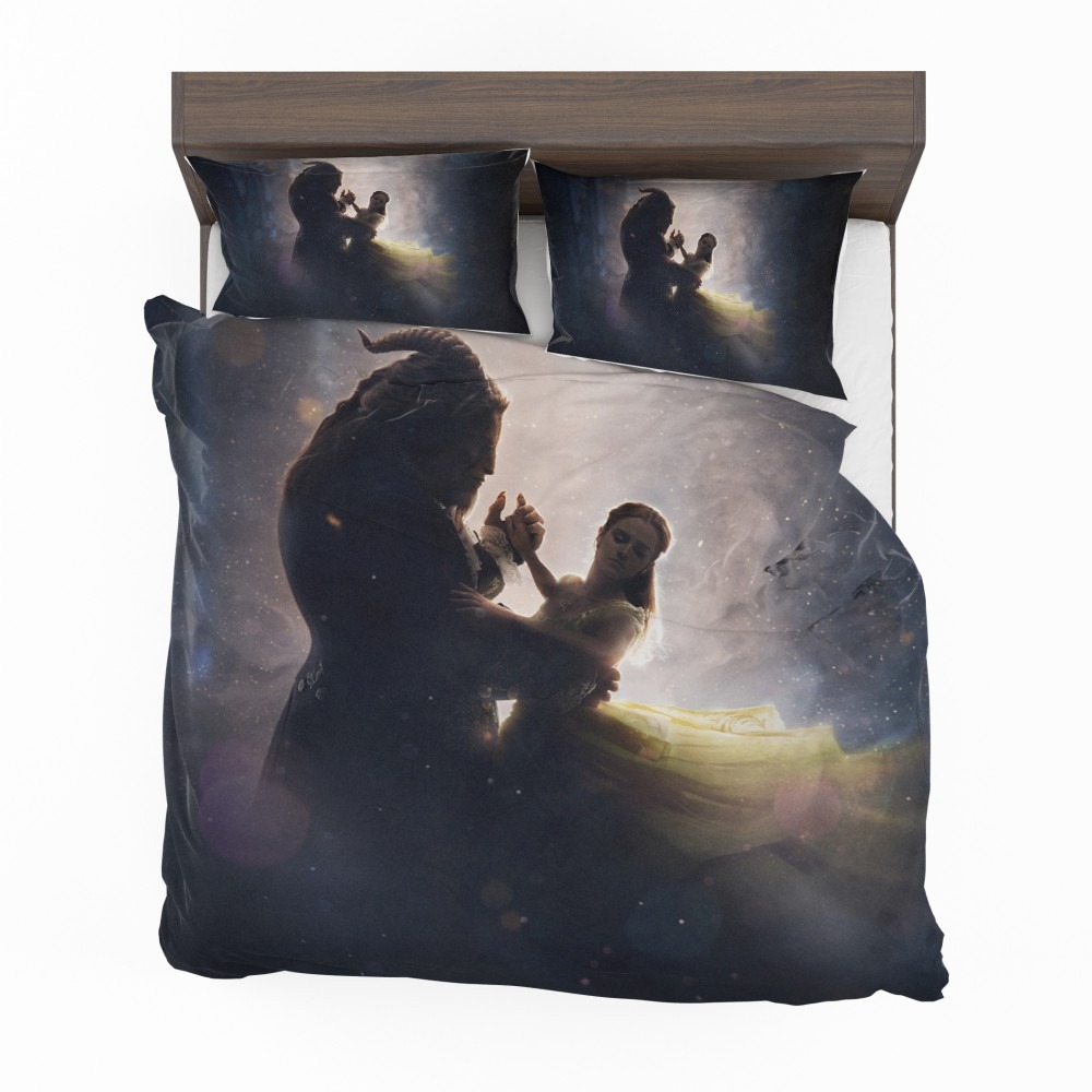 Alternative view of Beauty And The Beast 2017 Movie Dan Stevens Emma Watson Bedding Set - Custom Bedding Set