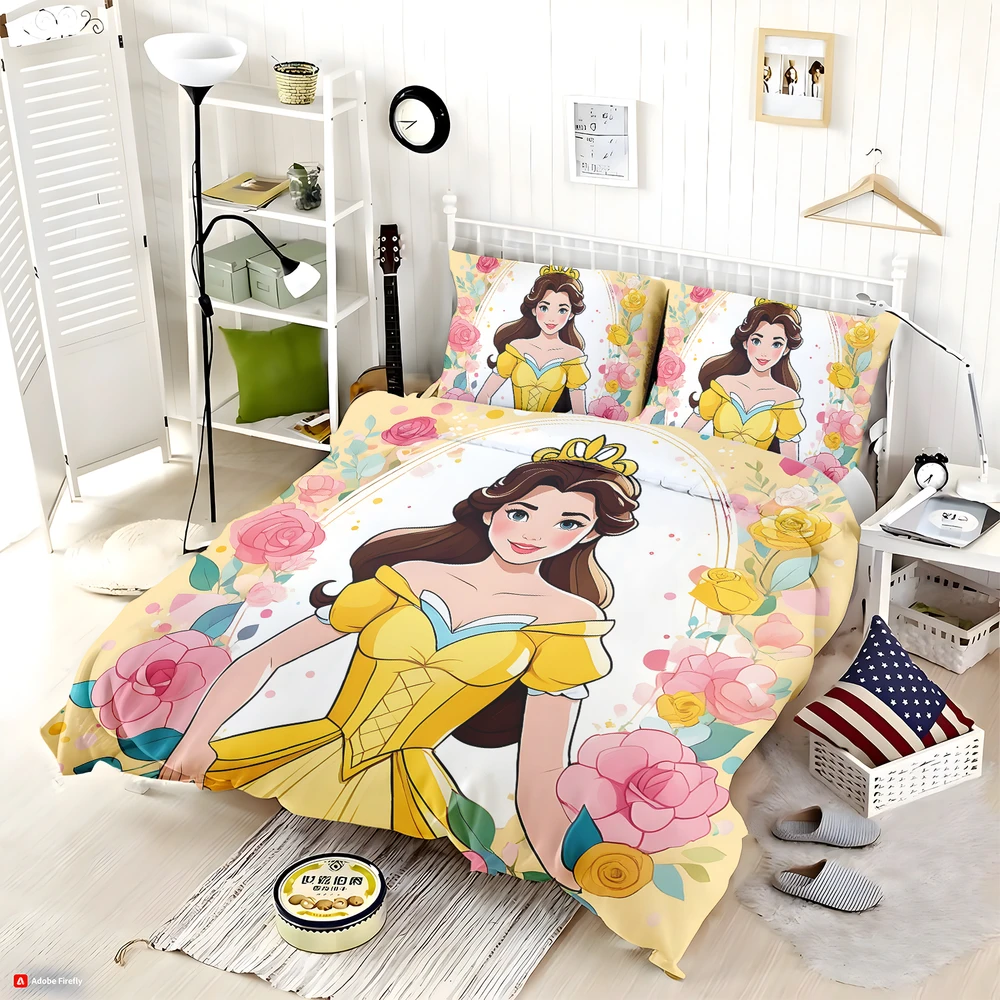 Beauty And The Beast Bedding Set For Adults Twin Queen Size - Custom Bedding Set