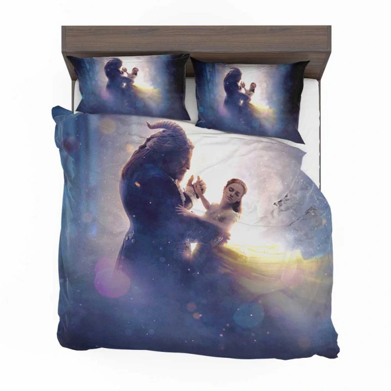 Alternative view of Beauty And The Beast Movie Emma Watson Belle Dan Stevens Bedding Set - Custom Bedding Set
