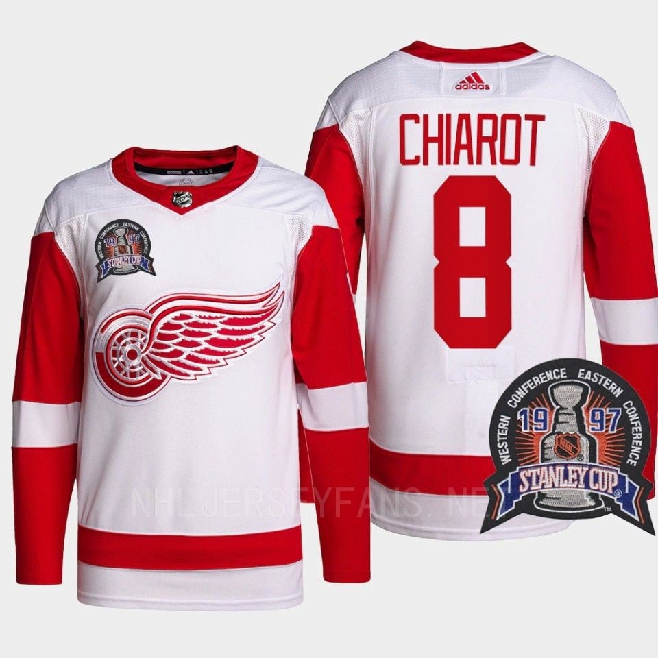 Ben Chiarot 8 25th Anniversary Detroit Red Wings Red Hockey Jersey - JS629 