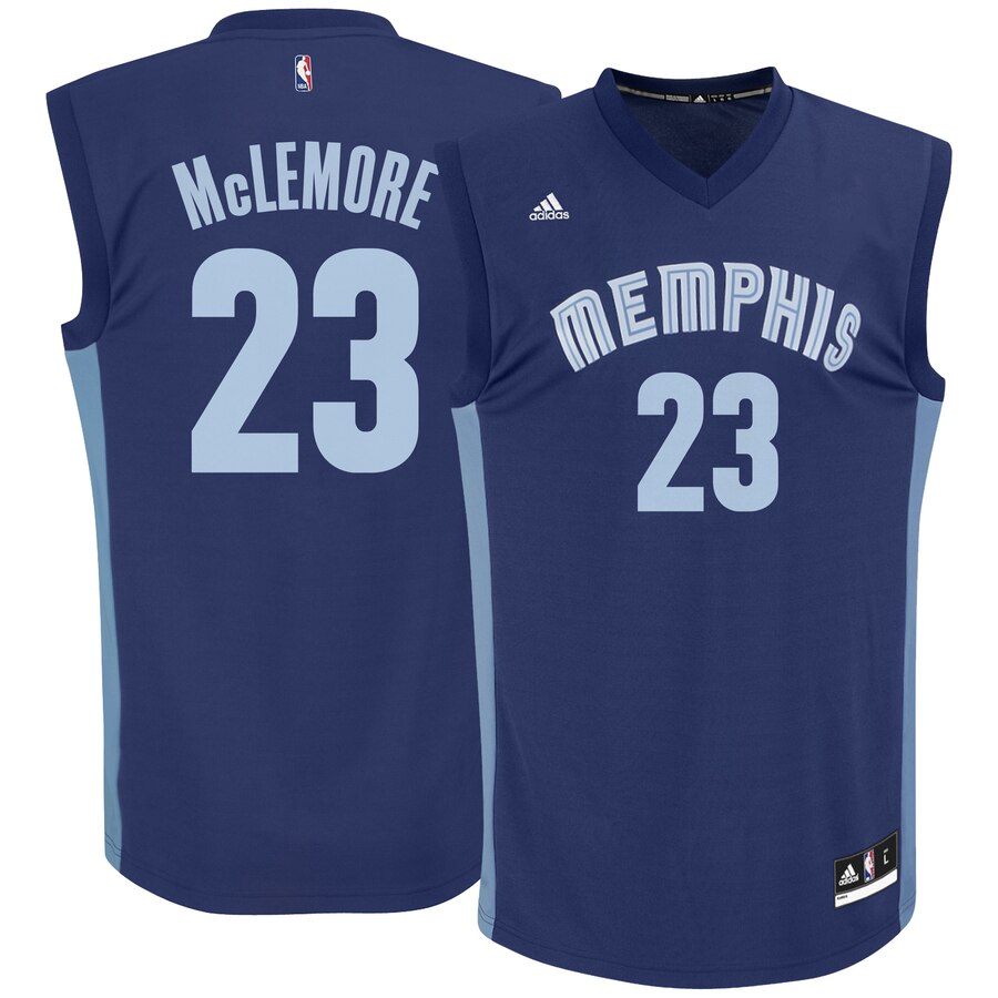 Ben Mclemore Memphis Grizzlies Adidas Road Replica Basketball Jersey - Navy