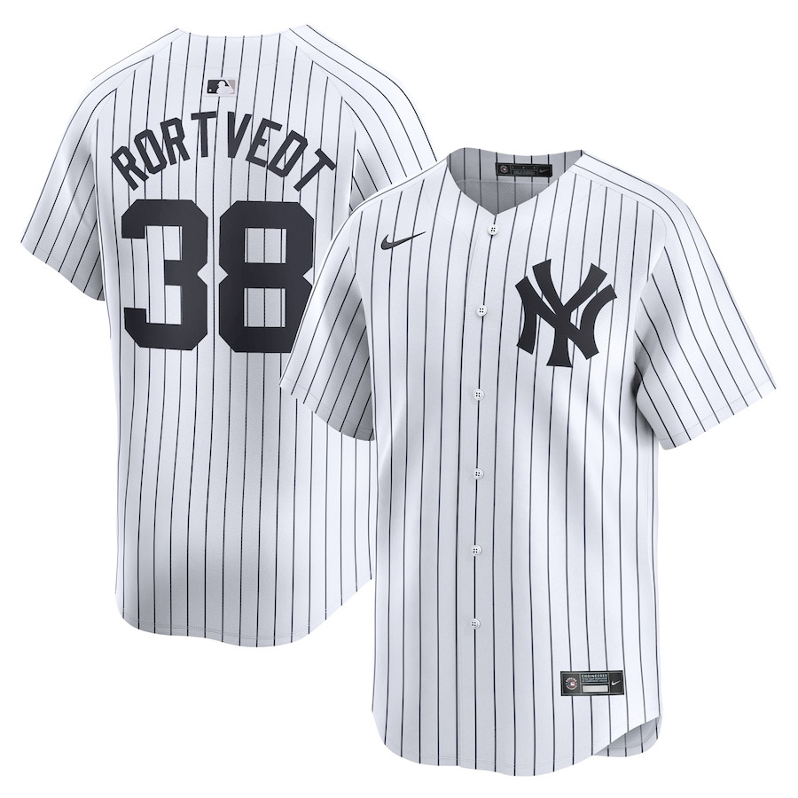 Ben Rortvedt 38 New York Yankees Home Limited Men Baseball Jersey - White 