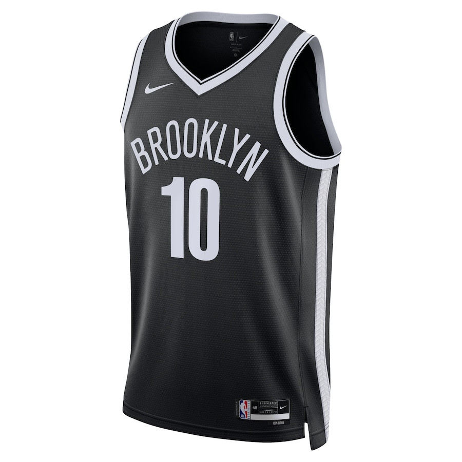Alternative view of Ben Simmons 10 Brooklyn Nets Unisex Swingman Jersey - Icon Edition - Black - JS531 