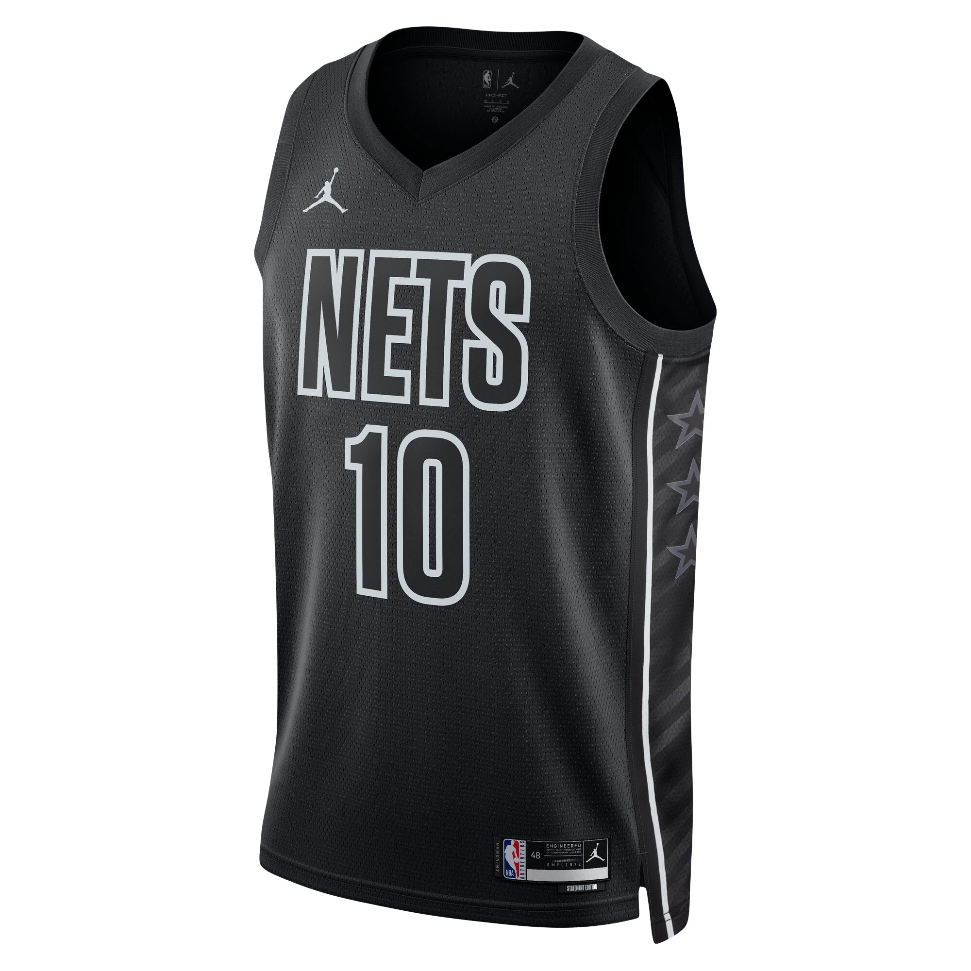 Alternative view of Ben Simmons Brooklyn Nets Jordan Brand Unisex Swingman Jersey - Statement Edition - Black