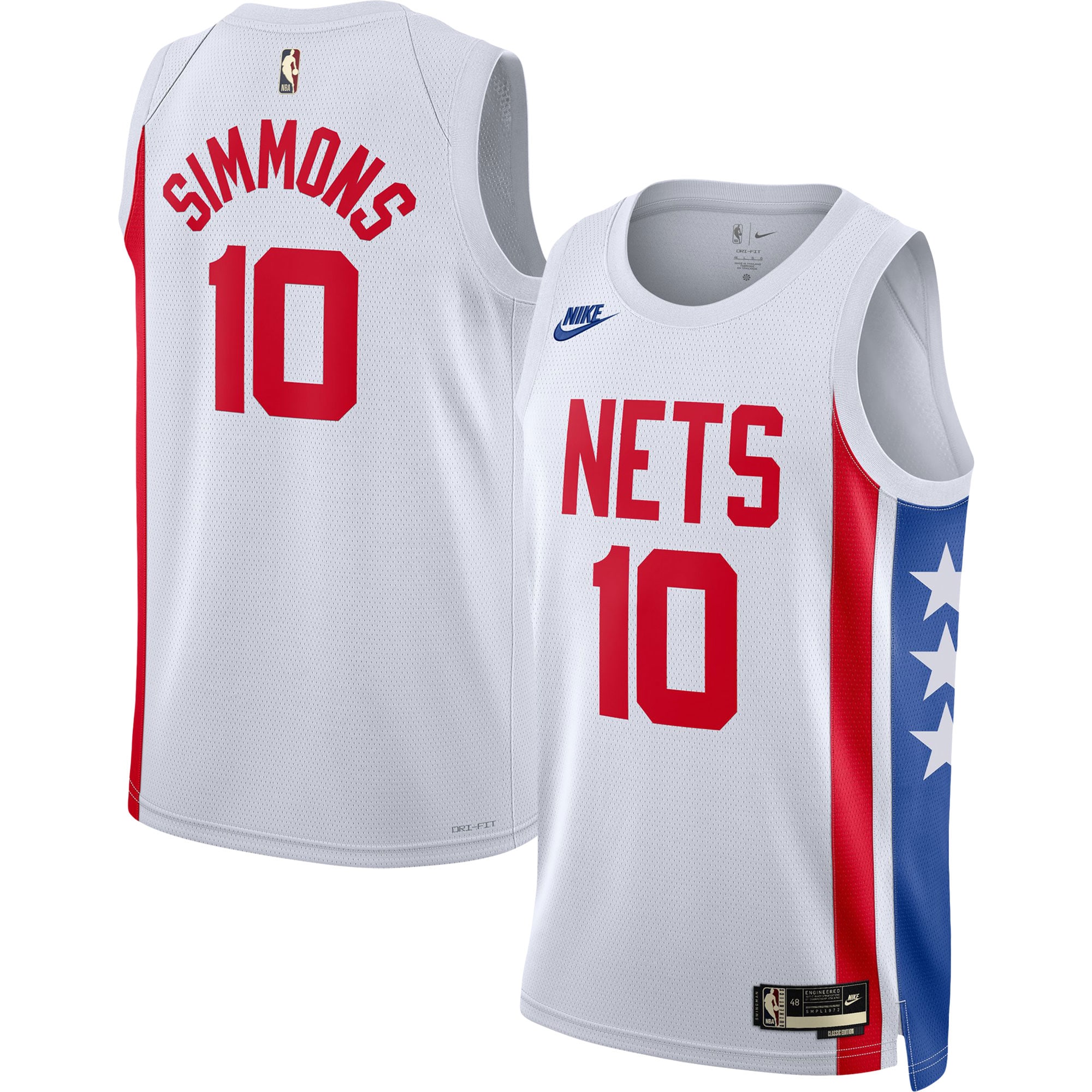 Alternative view of Ben Simmons Brooklyn Nets Swingman Jersey – Classic Edition – White