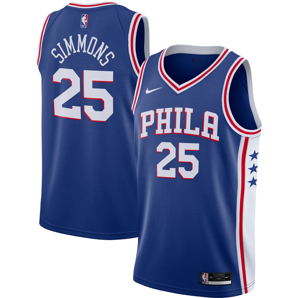 Ben Simmons Philadelphia 76ers 2020/21 Swingman Basketball Jersey - Royal - Icon Edition