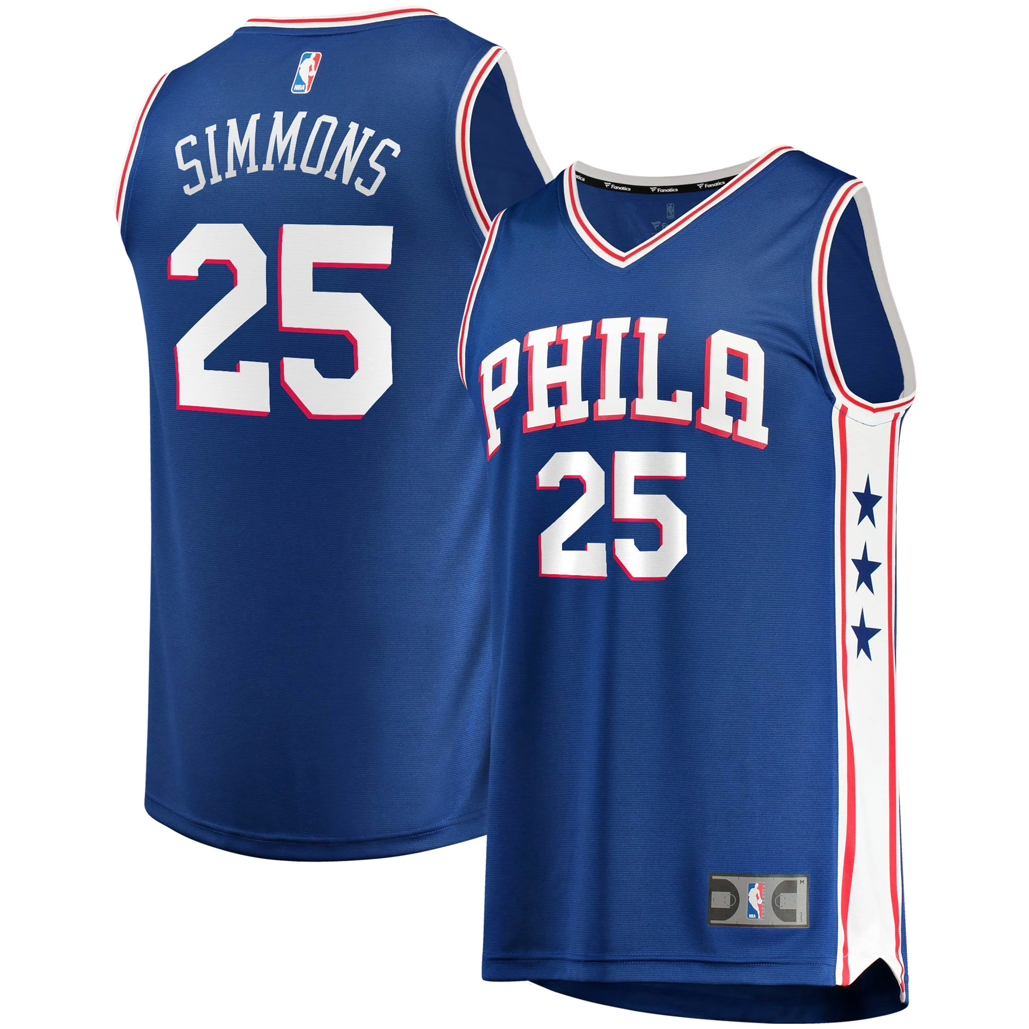 Ben Simmons Philadelphia 76ers Fanatics Branded Youth 2019/20 Fast Break Replica Basketball Jersey – Icon Edition – Royal