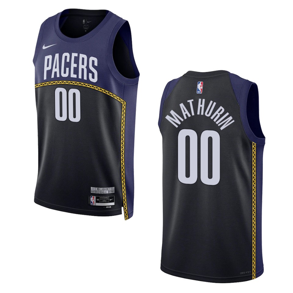 Bennedict Mathurin City Edition Indiana Pacers 2022-23 Blue Swingman Basketball Jersey