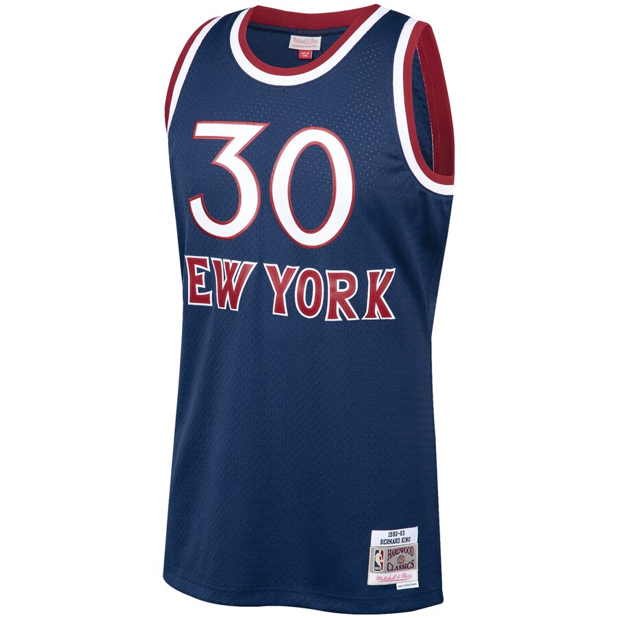 Alternative view of Bernard King New York Knicks Mitchell & Ness 1982-83 Hardwood Classics Swingman Player Basketball Jersey - Navy