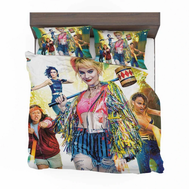 Alternative view of Birds Of Prey Harley Quinn DC Comics Super Hero Movie Bedding Set - Custom Bedding Set