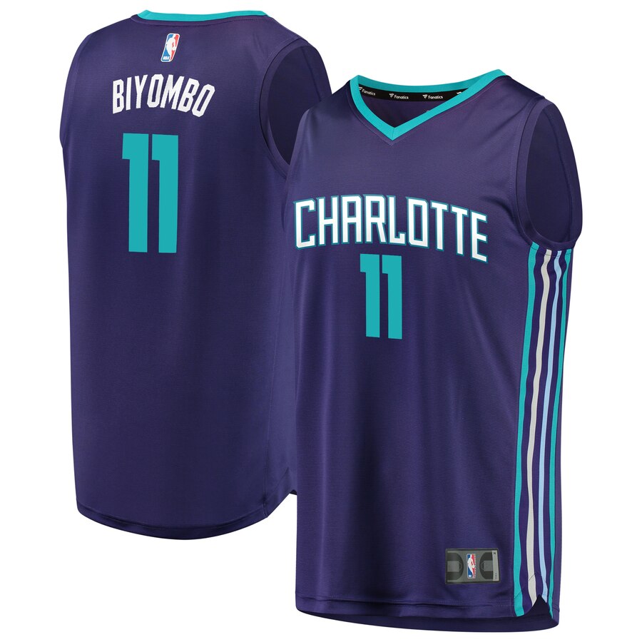 Bismack Biyombo Charlotte Hornets Fanatics Branded Fast Break Replica Player Basketball Jersey - Statement Edition - Purple