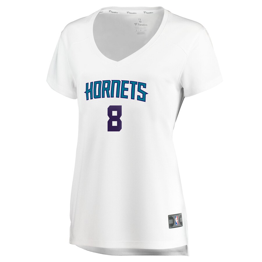 Alternative view of Bismack Biyombo Charlotte Hornets Fanatics Branded Women's Fast Break Player Basketball Jersey - Association Edition - White