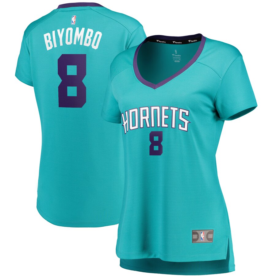 Bismack Biyombo Charlotte Hornets Fanatics Branded Women's Fast Break Player Basketball Jersey - Icon Edition - Teal